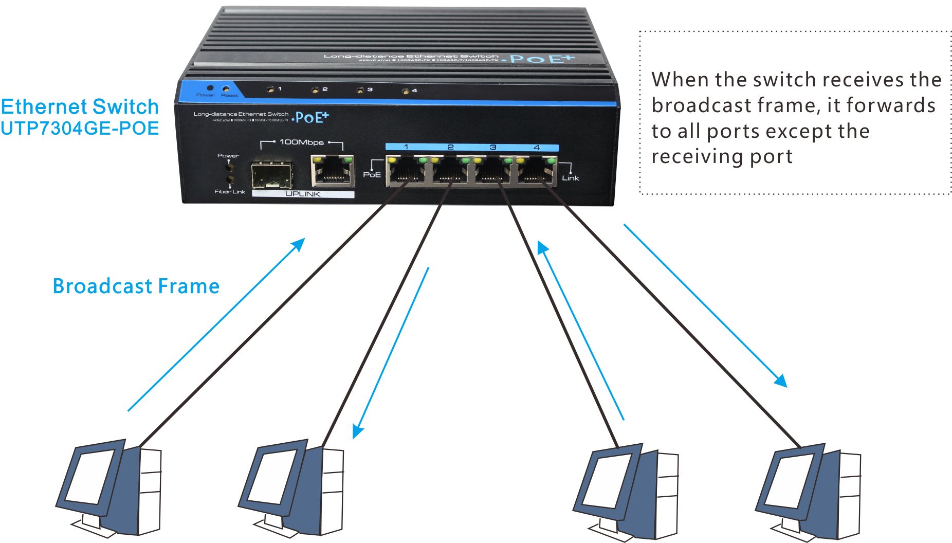 UTEPO, VLAN, switch